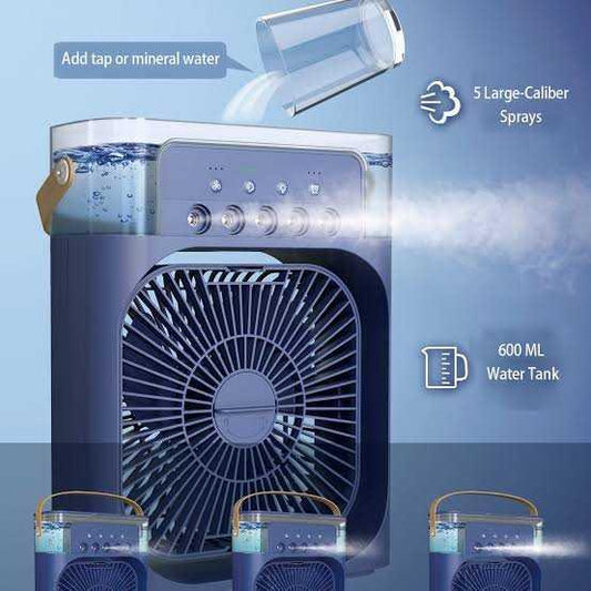 Rechargeable Mini Air Cooler Fan with Water Tank